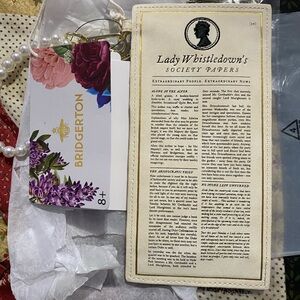 Bridgerton Loungefly Lady Whistledown's Society Papers Wristlet Card Holder